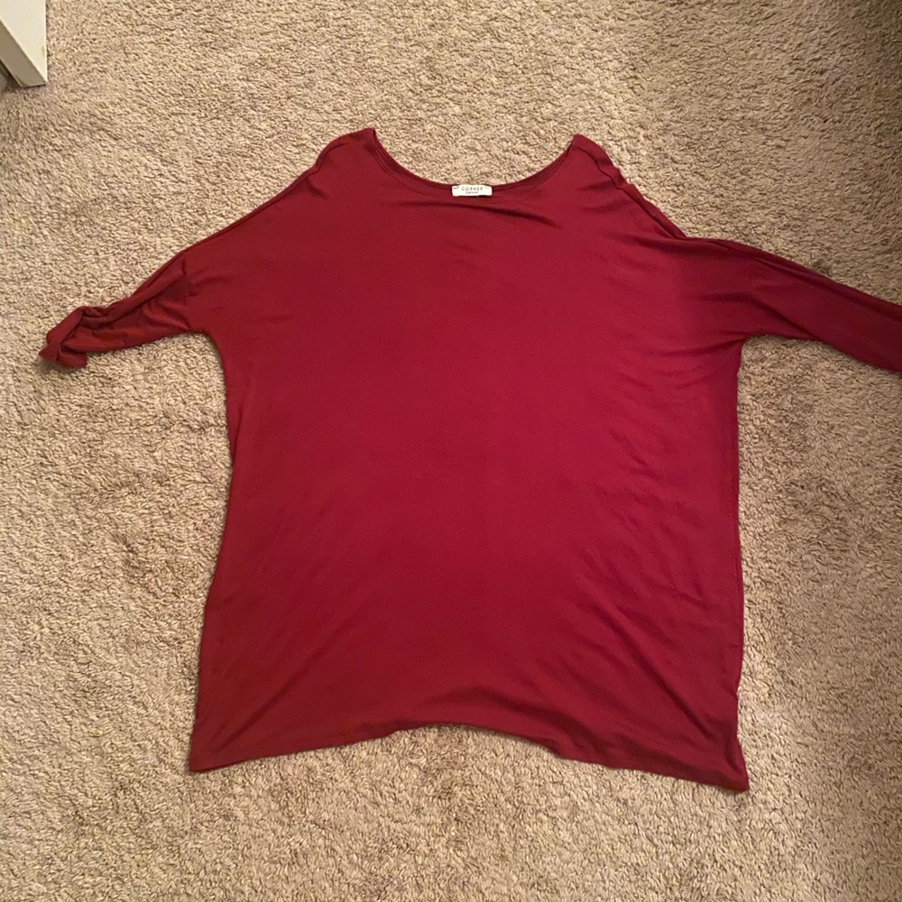 Red long sleeve dress/shirt